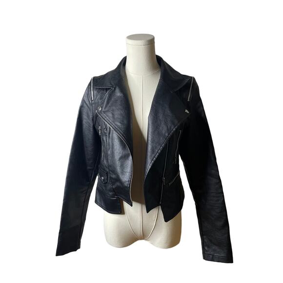 Windsor Faux Leather Moto Jacket - Size Small - Picture 4 of 9